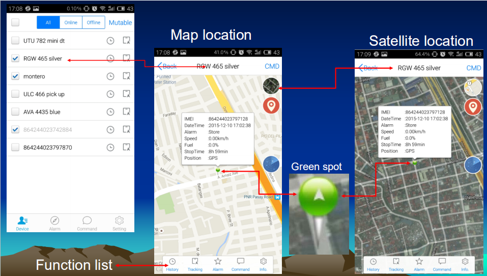 GPS-sporingssystem og APP-sporing i realtid